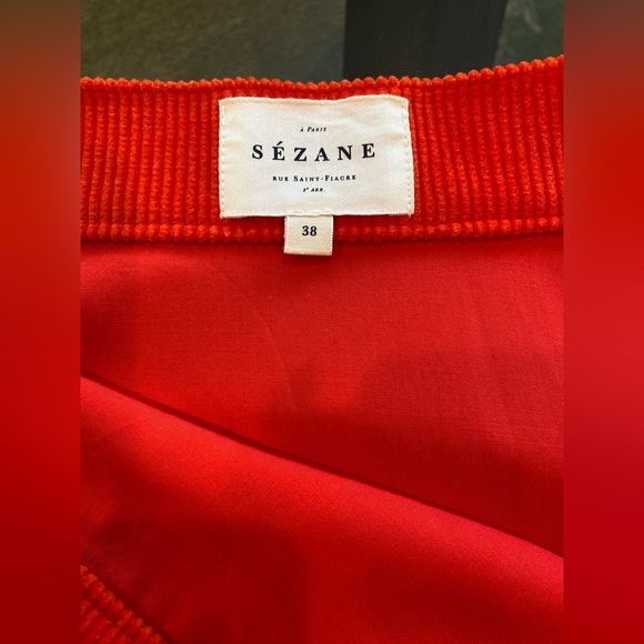 Sezane Nesta Corduroy Midi Skirt Sz 38/US 6 Sézane - Picture 8 of 9